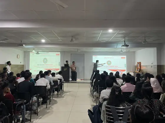 A hall session running under Summer Internship 2020 banners